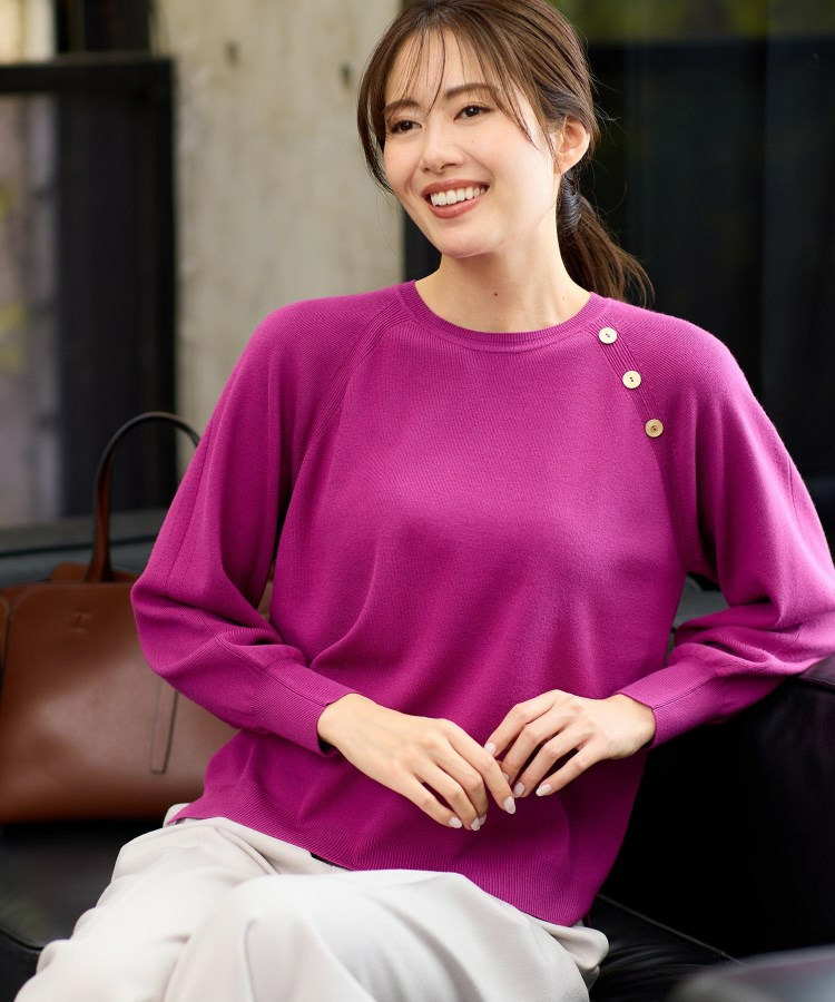 【ゆったり着られる◎】ラグランスリーブニット6