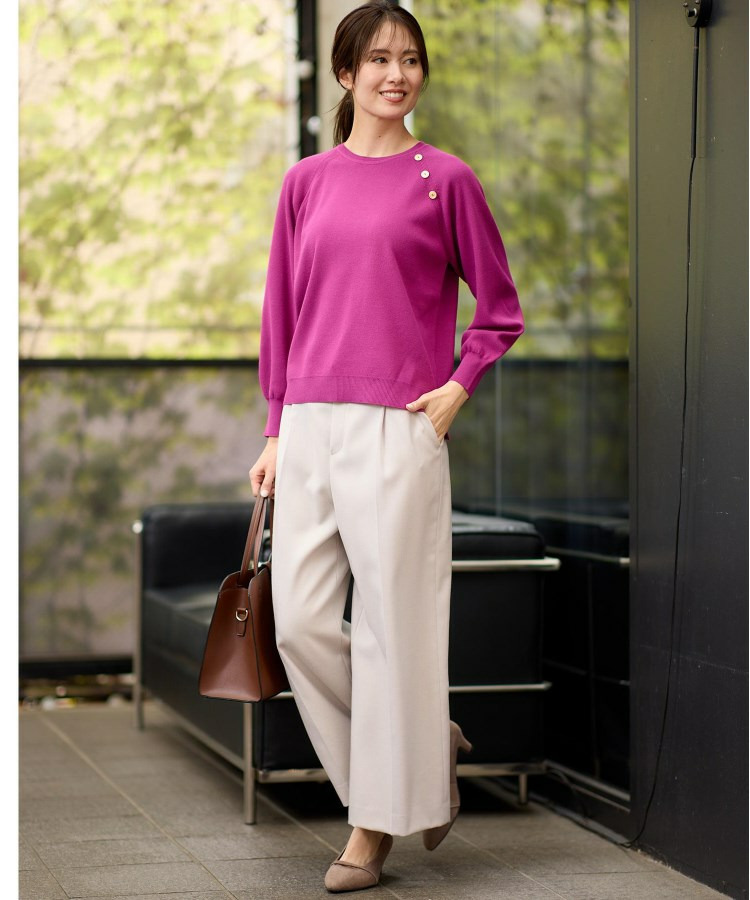 【ゆったり着られる◎】ラグランスリーブニット9
