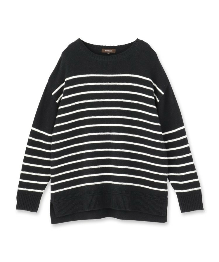 【ゆったり着られる◎】ボートネックボーダーニット27