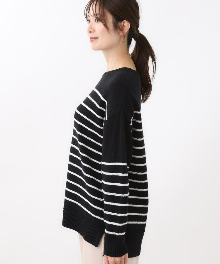 【ゆったり着られる◎】ボートネックボーダーニット29