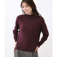 アーガイル柄ハイネックニット