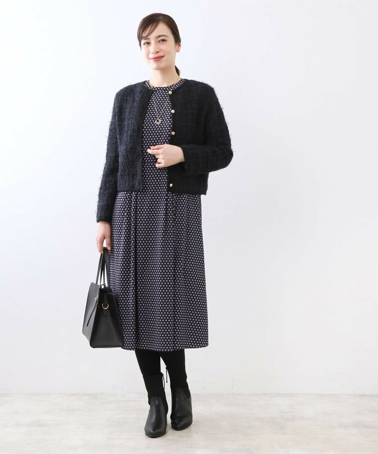 【お食事会やお出かけに◎】ふんわりジャカード編みカーディガン7