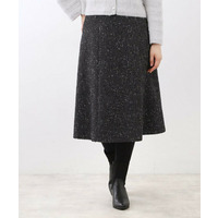 【広がりすぎない／美シルエット◎】ツイードフレアスカート