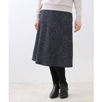 【広がりすぎない／美シルエット◎】ツイードフレアスカート