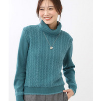 【ほんのりラメ感◎】ふわふわフェザーヤーンハイネックニット