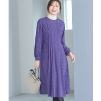 【通勤にもお出かけにも◎】ジオメプリントクラシカルワンピース