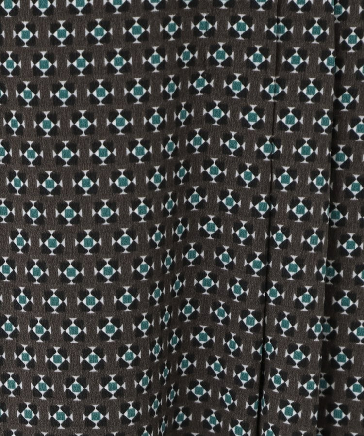 【通勤にもお出かけにも◎】ジオメプリントクラシカルワンピース18