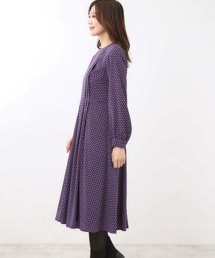 【通勤にもお出かけにも◎】ジオメプリントクラシカルワンピース29