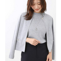 【選べる5色／アンサンブル可】クルーネックカーディガン