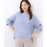 【ゆったり着られる◎】ワイドリブニットプルオーバー