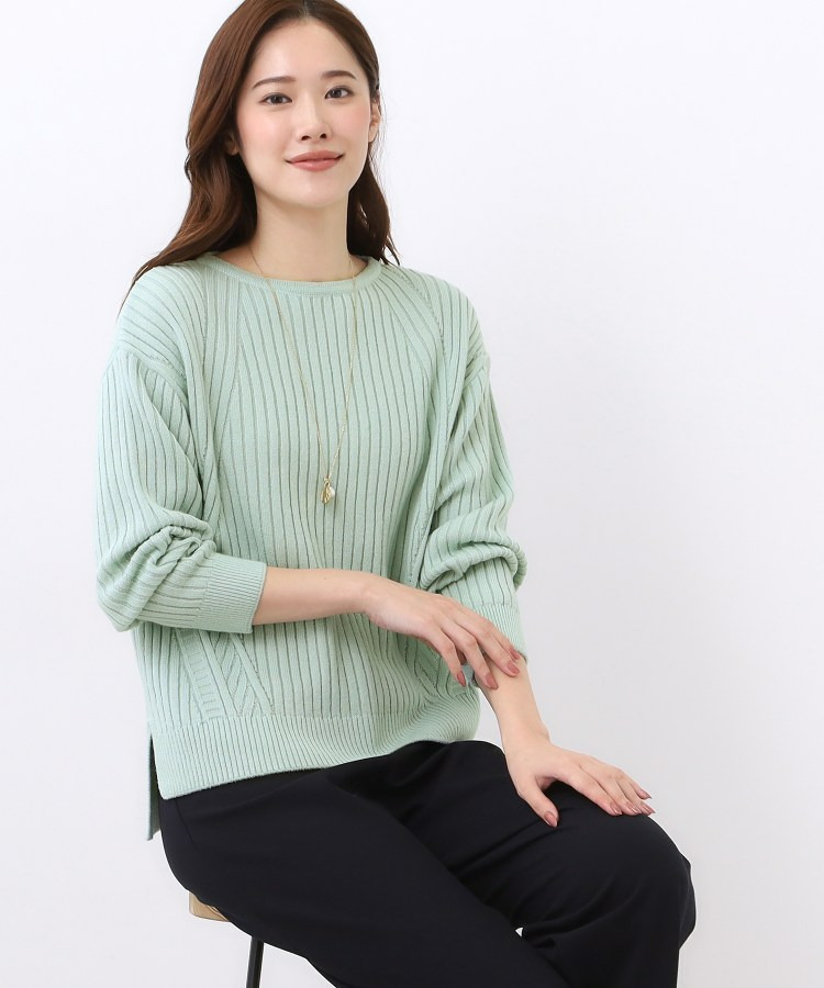 【ゆったり着られる◎】ワイドリブニットプルオーバー7