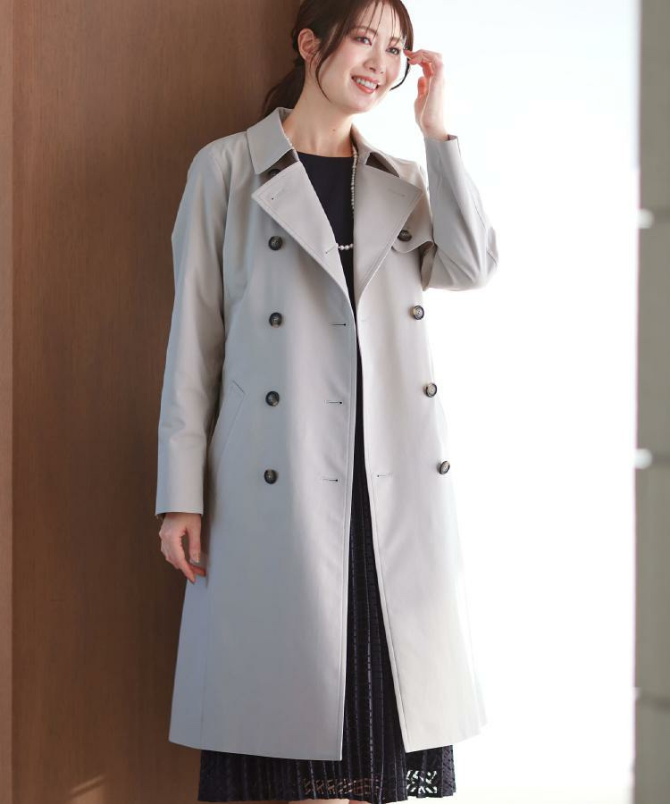 【フォーマル／通勤にもおすすめ／ライナー取り外し可】中綿ライナー付トレンチコート