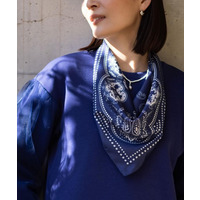 ペイズリーバンダナ柄スカーフ