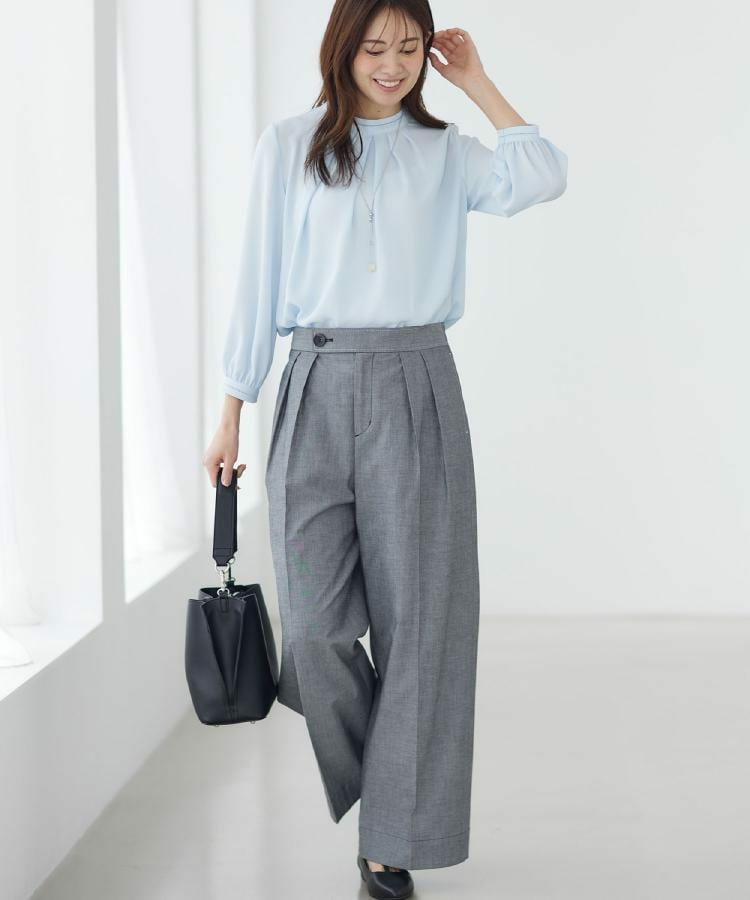 ダンガリーワイドパンツ10