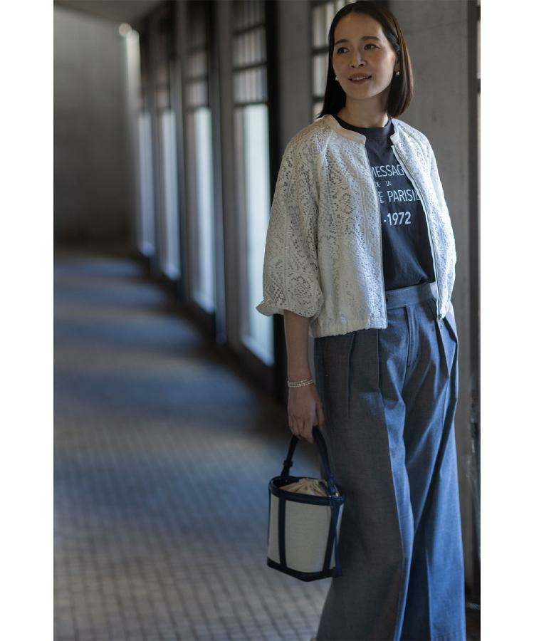 ダンガリーワイドパンツ4