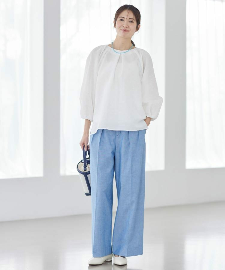 ダンガリーワイドパンツ7