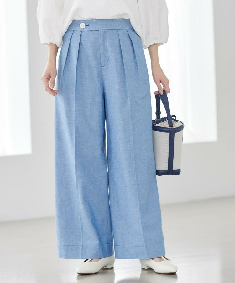 ダンガリーワイドパンツ8