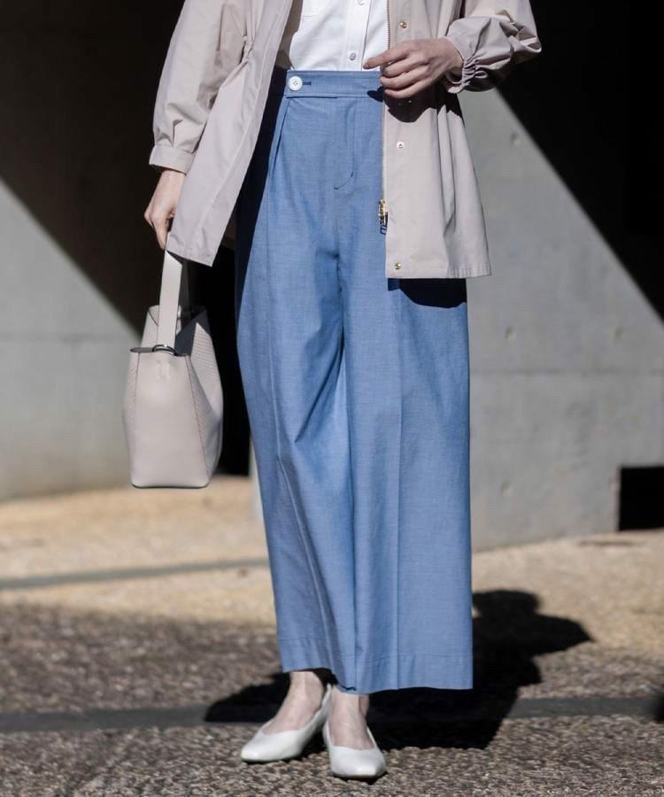 ダンガリーワイドパンツ1