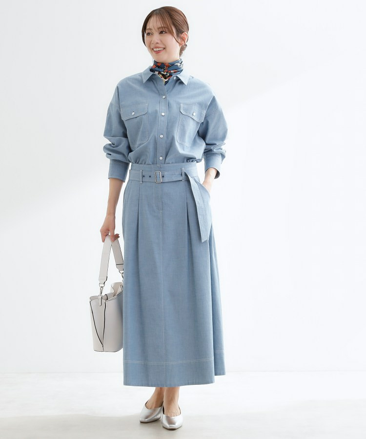 ダンガリータックフレアスカート14