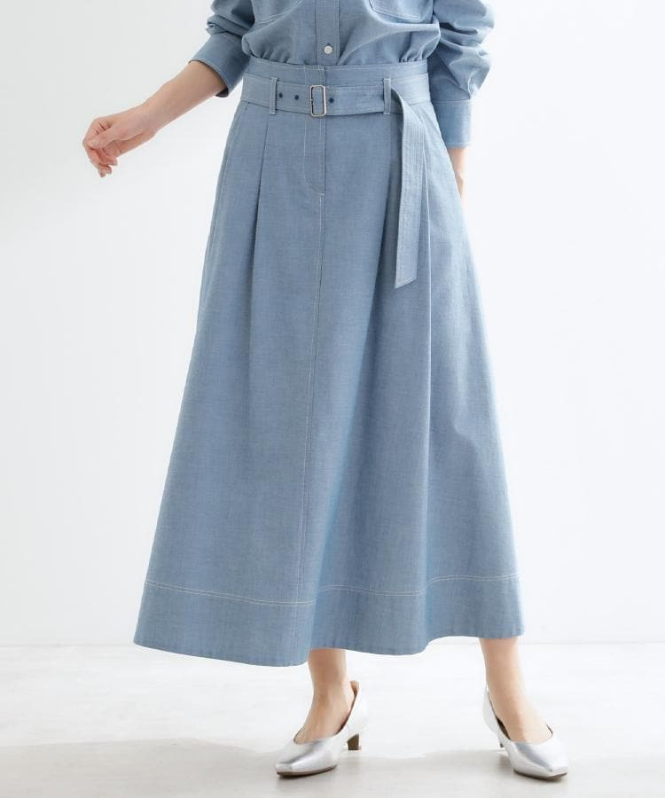 ダンガリータックフレアスカート15