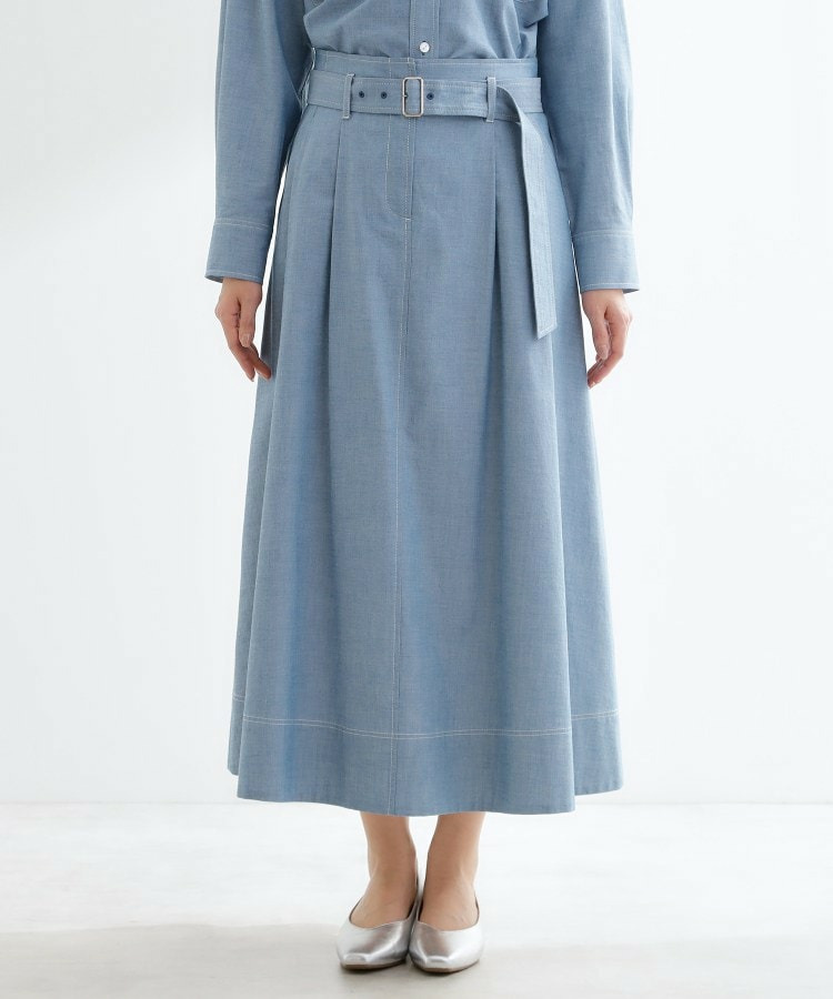 ダンガリータックフレアスカート19