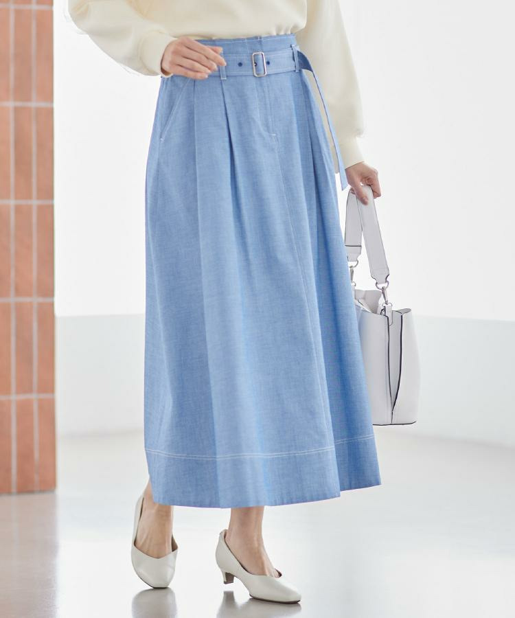 ダンガリータックフレアスカート27