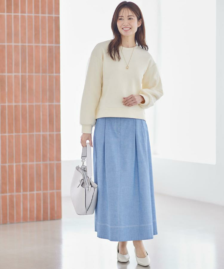 ダンガリータックフレアスカート6