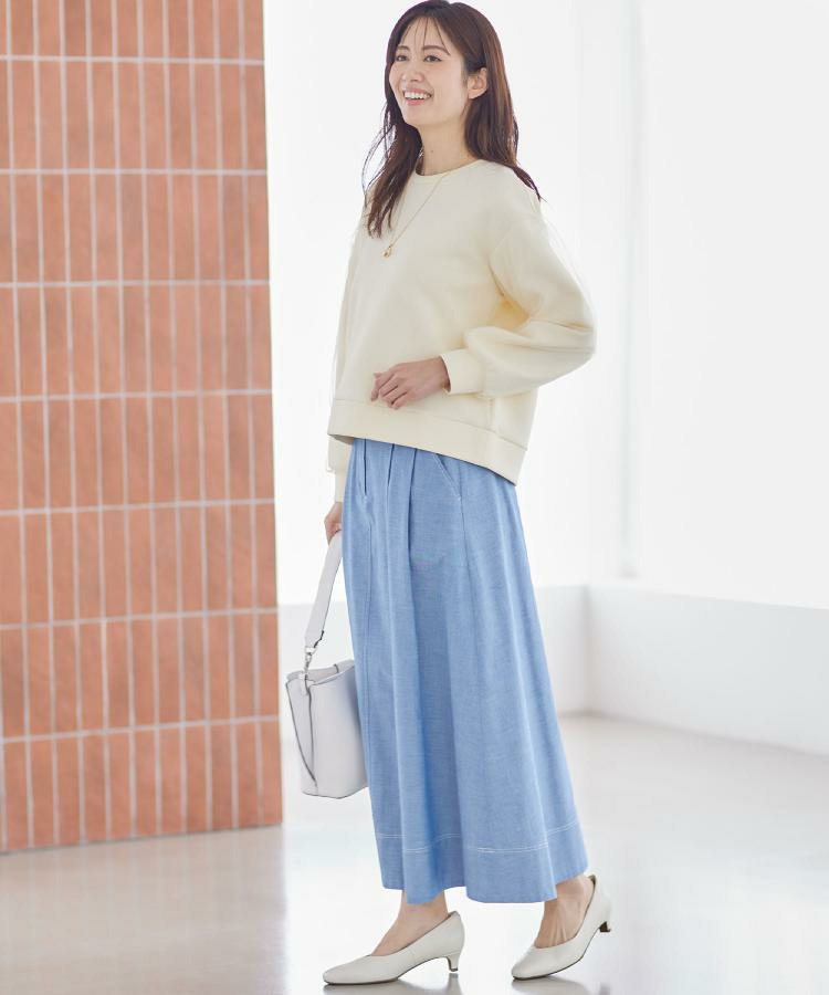 ダンガリータックフレアスカート7