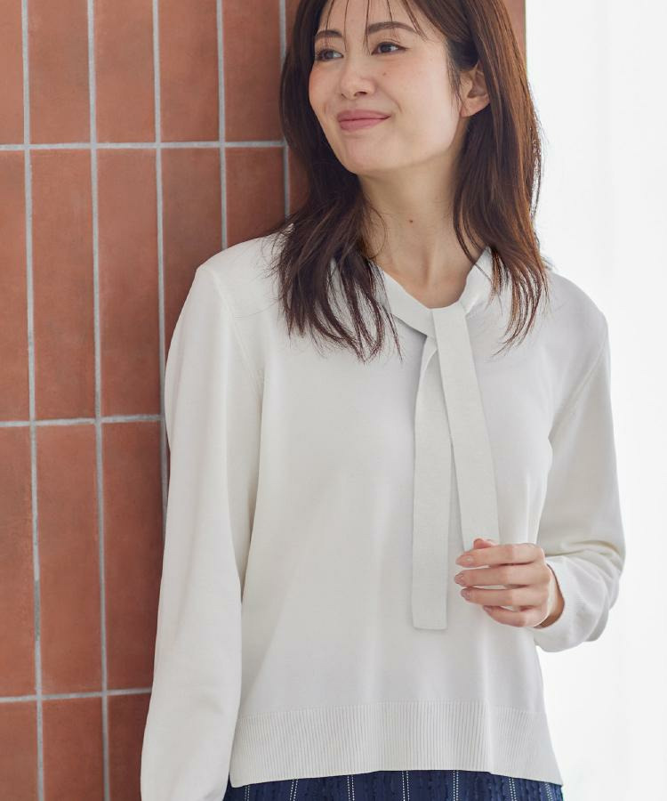 ハイゲージボウタイニット