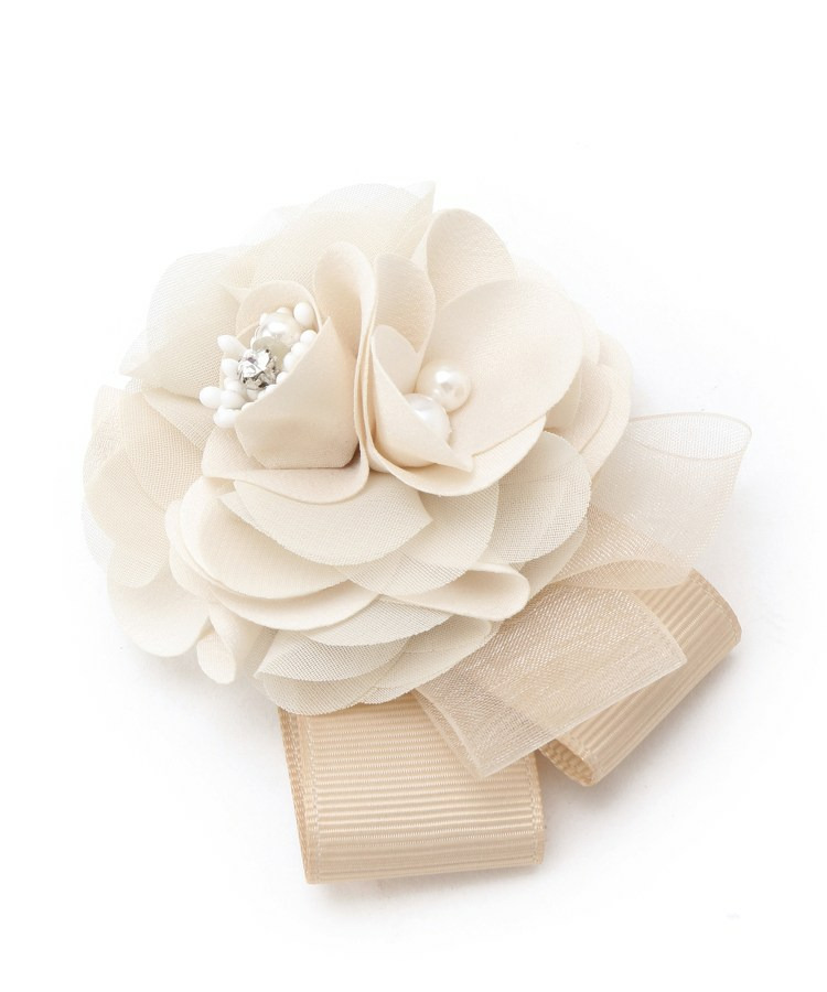 【フォーマル／入卒】サテンフラワーコサージュ