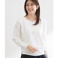 レースデザインスリーブニットプルオーバー