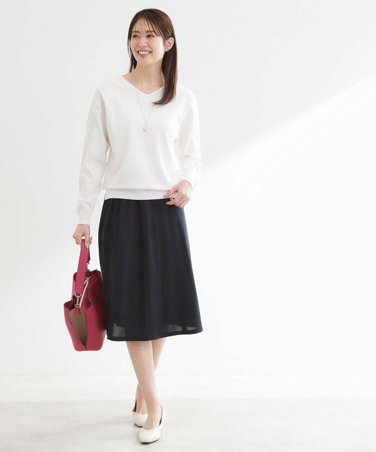 レースデザインスリーブニットプルオーバー6