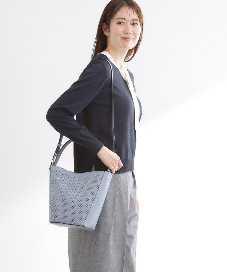 【肩掛けショルダー付き】パンチングデザインワンショルダーバッグ6