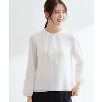 フロントフリルシフォンブラウス