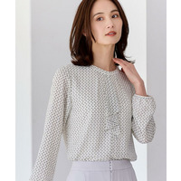 フロントフリルシフォンブラウス