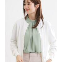 レースデザインスリーブカーディガン