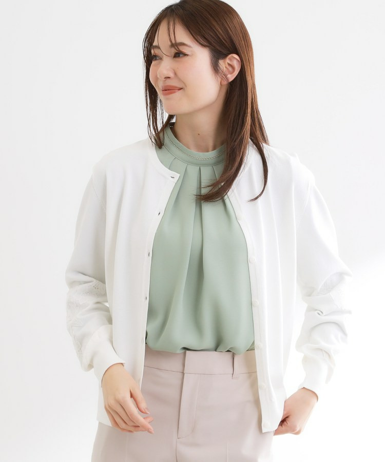 レースデザインスリーブカーディガン10