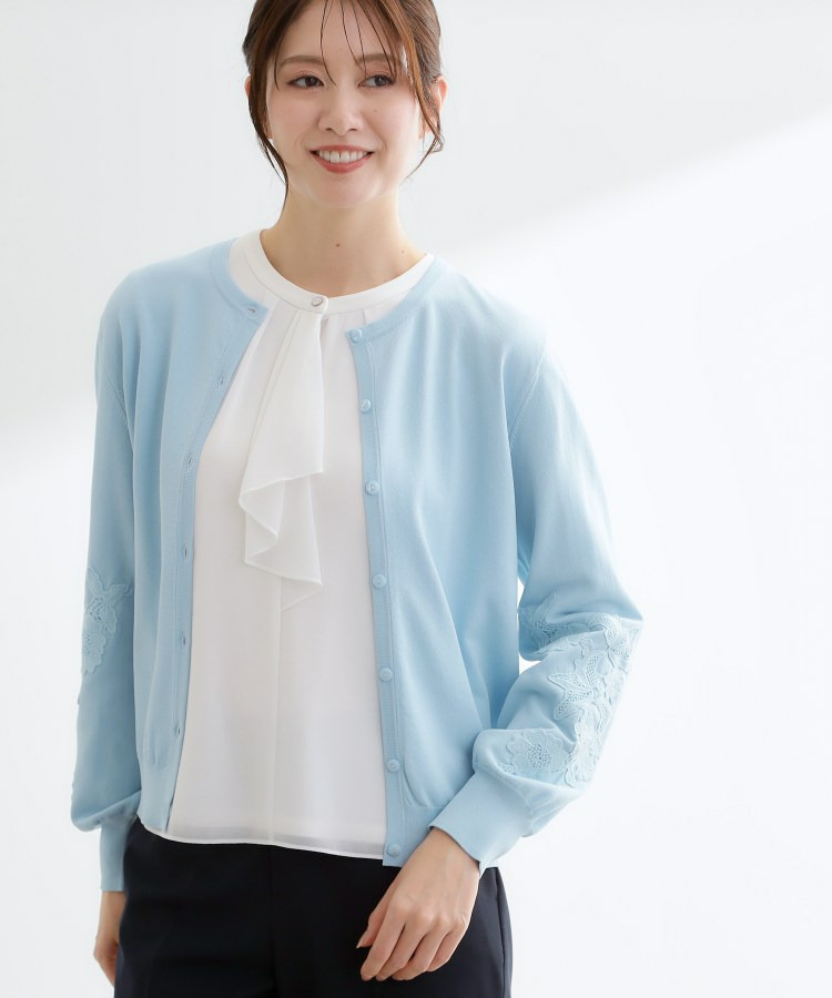 レースデザインスリーブカーディガン14