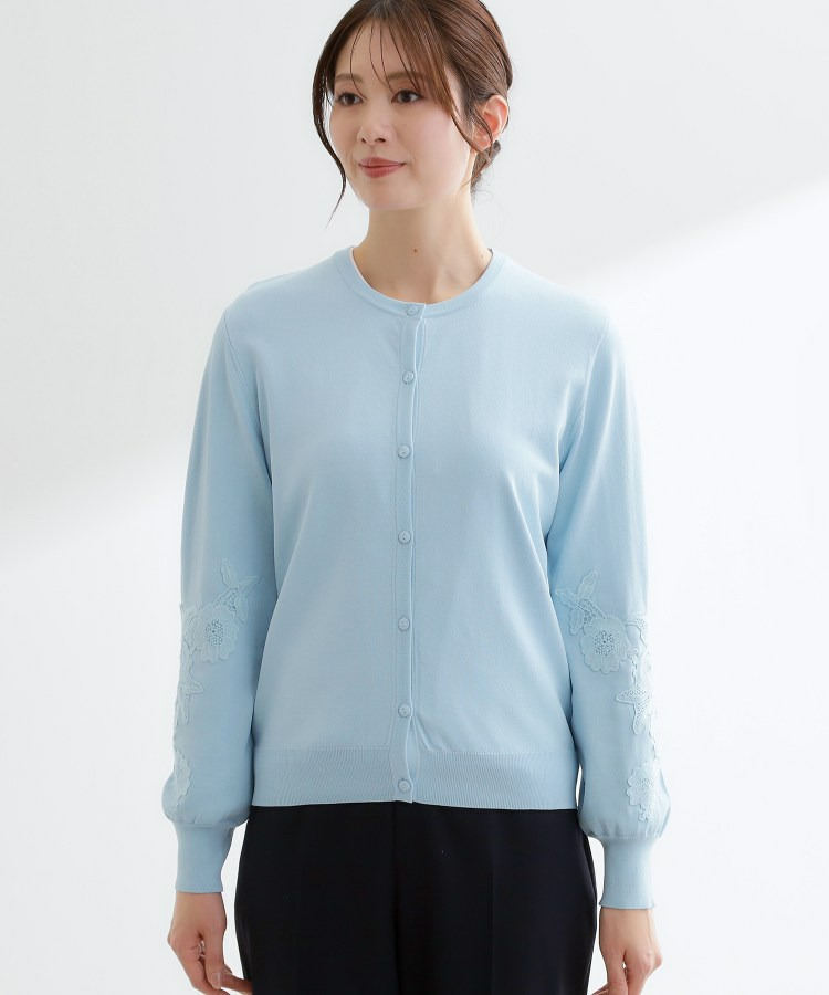 レースデザインスリーブカーディガン22