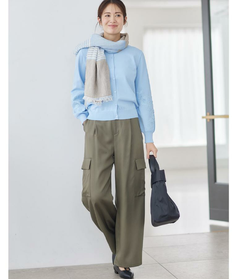 レースデザインスリーブカーディガン3