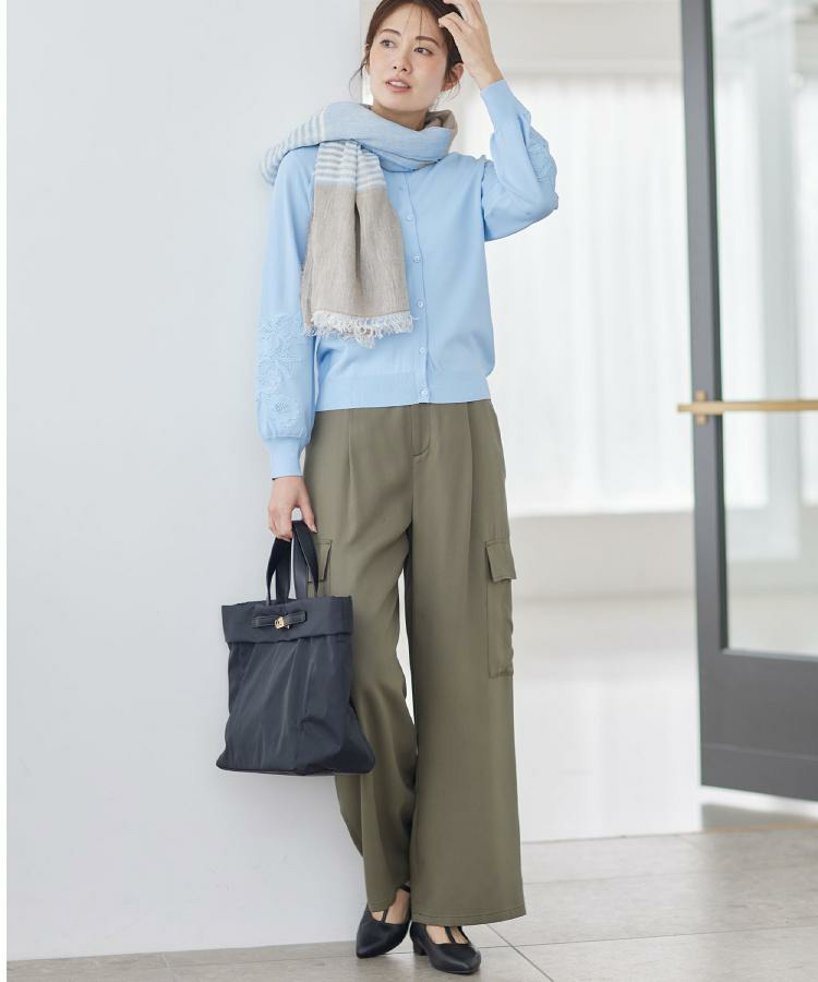 レースデザインスリーブカーディガン4