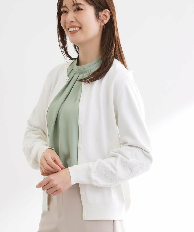 レースデザインスリーブカーディガン8