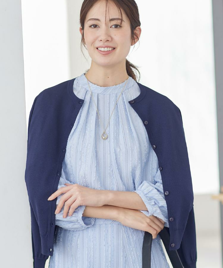 レースデザインスリーブカーディガン1