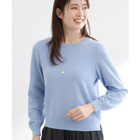 透かしスリーブデザインハイゲージニット