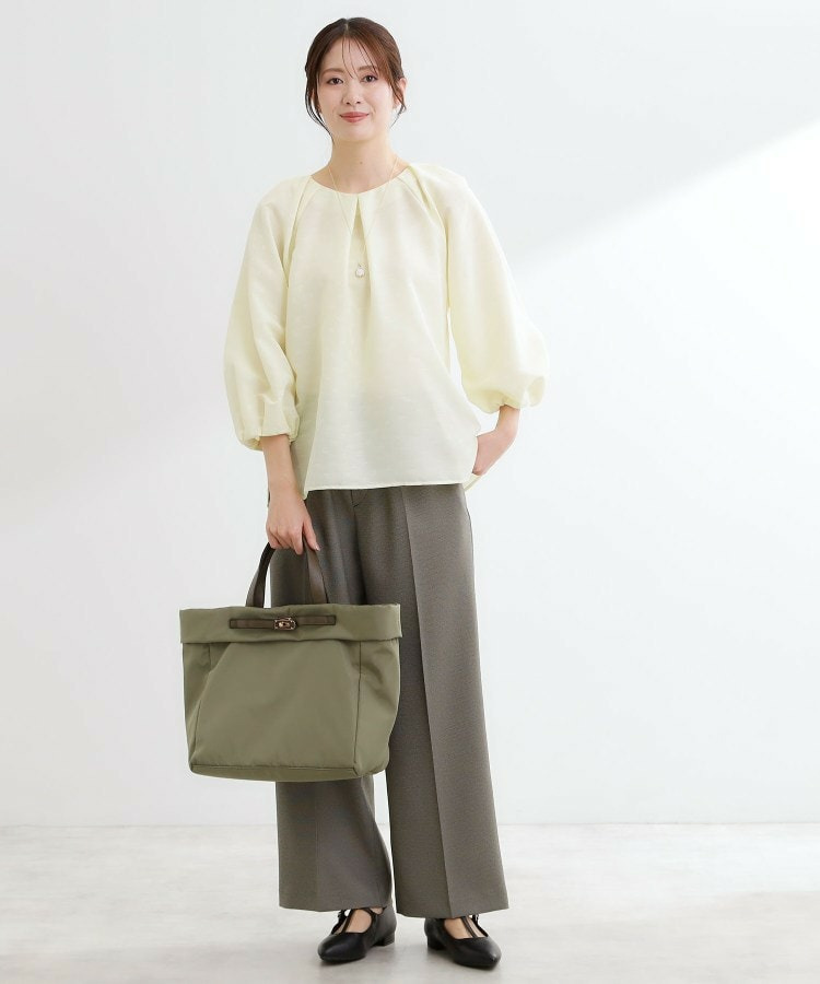 【ウエスト総ゴム】チェック柄イージーワイドパンツ11