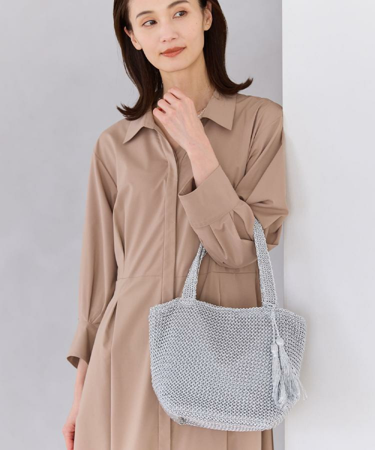 メタリックミニトートバッグ