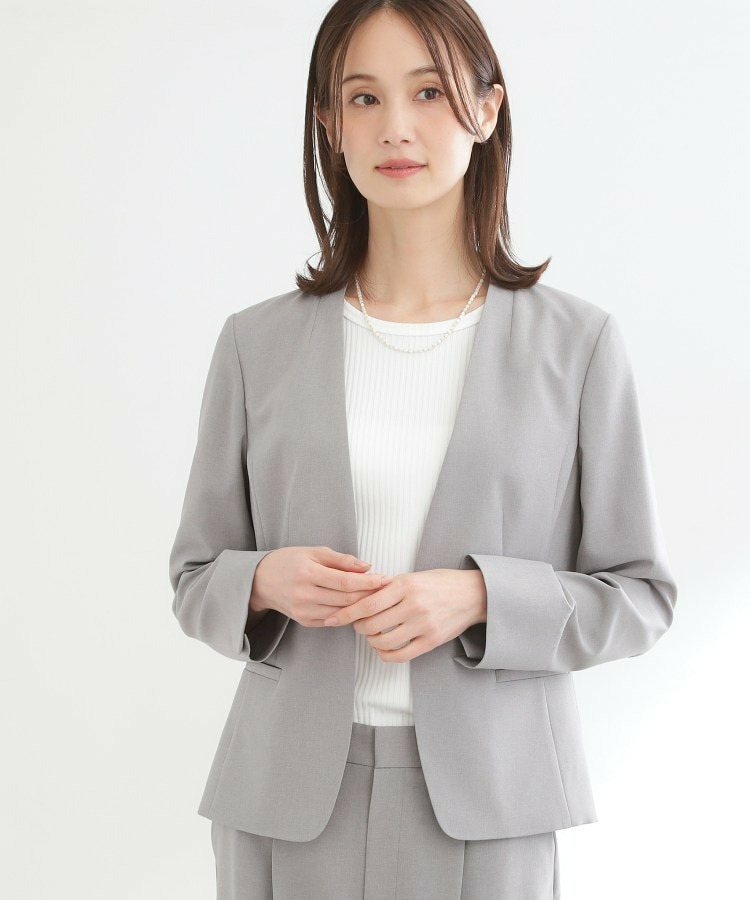 【吸水速乾/セットアップ可】ノーカラージャケット10