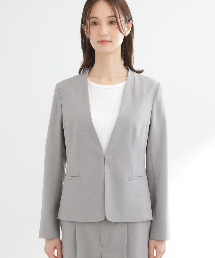 【吸水速乾/セットアップ可】ノーカラージャケット18