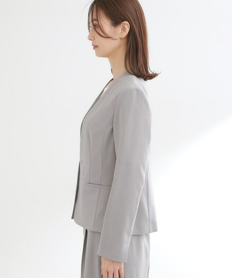 【吸水速乾/セットアップ可】ノーカラージャケット19