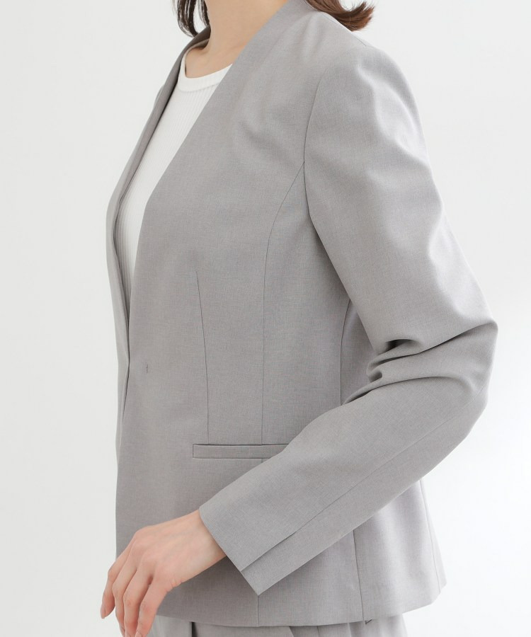 【吸水速乾/セットアップ可】ノーカラージャケット22